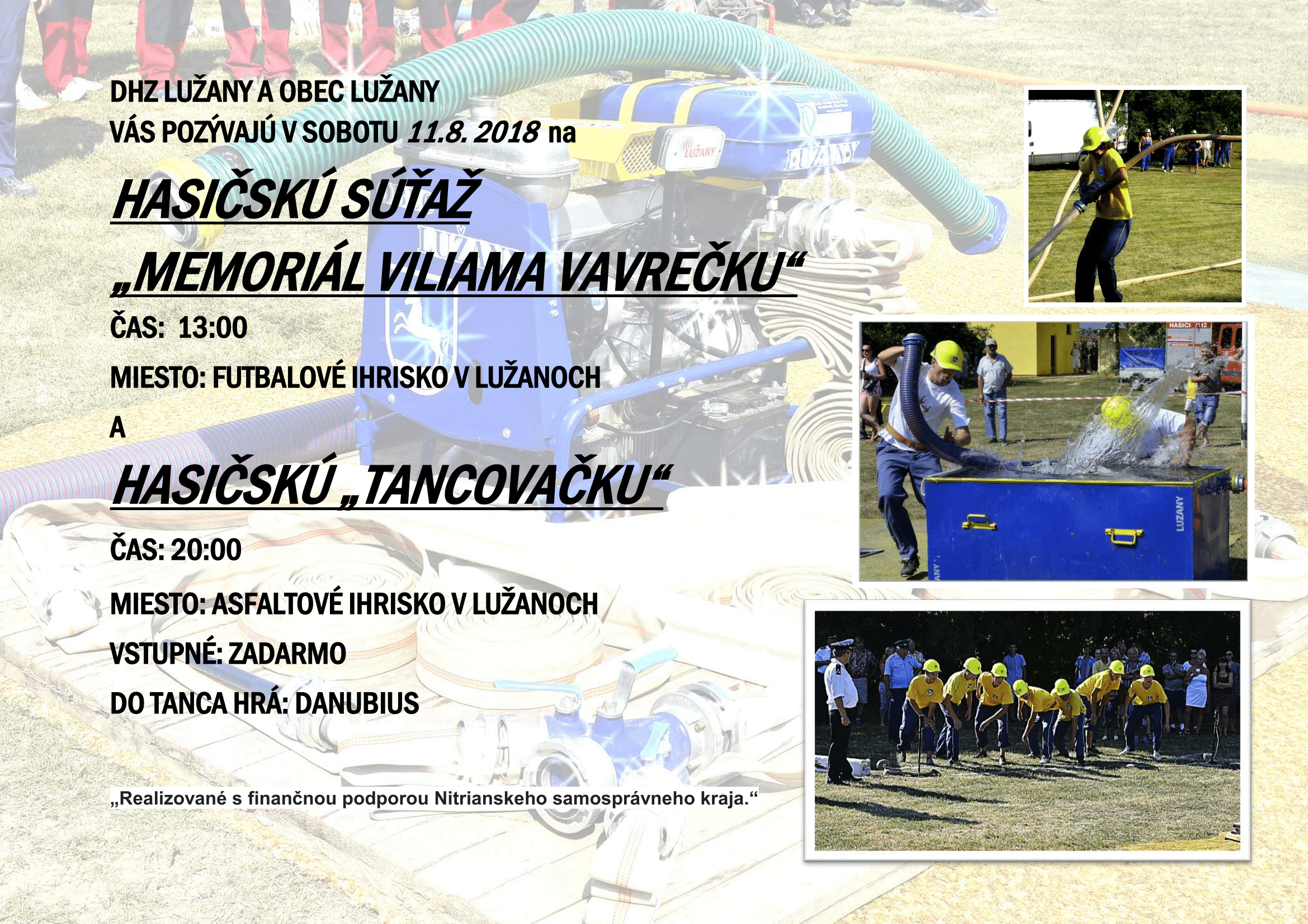 Hasičská súťaž 2018 - Memoriál V. Vavrečku